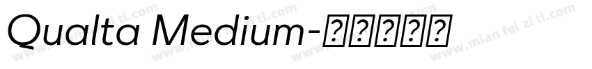 Qualta Medium字体转换